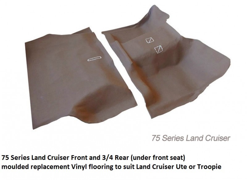 Toyota land cruiser 75 Series TROOPIE replacement vinyl flooring Kit